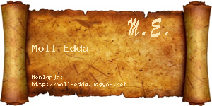 Moll Edda névjegykártya